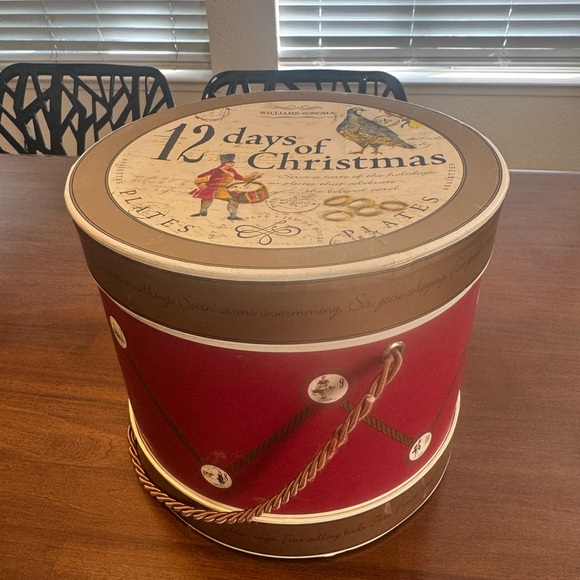 Williams Sonoma Other - Williams Sonoma Red and Gold 12 Days of Christmas Box